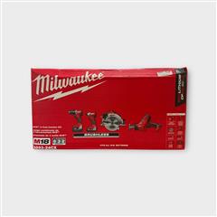 Milwaukee 3693-24CX M18 4-Tool Combo Kit with Batteries & Charger